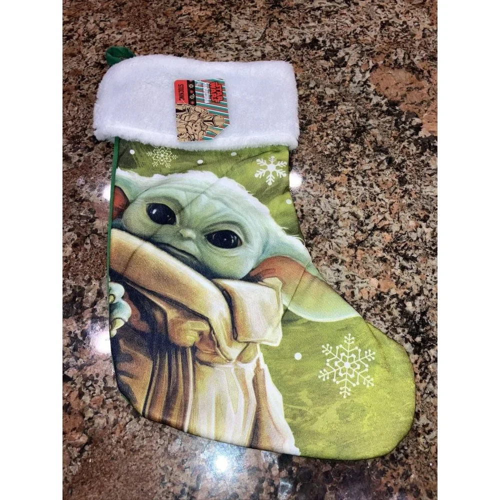 Star Wars The Mandalorian Baby Yoda Grogu Christmas Stocking 15 Inches New